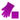 Front view of the Silicone Glove, a textured purple glove against a white background.