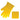 Front view of the Silicone Glove, a bright yellow, palm-sized glove against a plain white background.