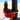 The red TreeHouse Ashtray is mounted on a black pole, with a lighter resting inside, against a blurred outdoor background.