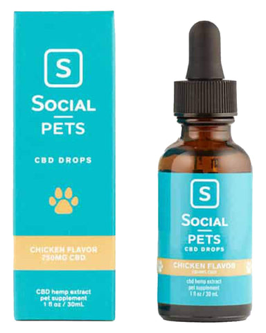 Social CBD 750mg CBD Pet Drops