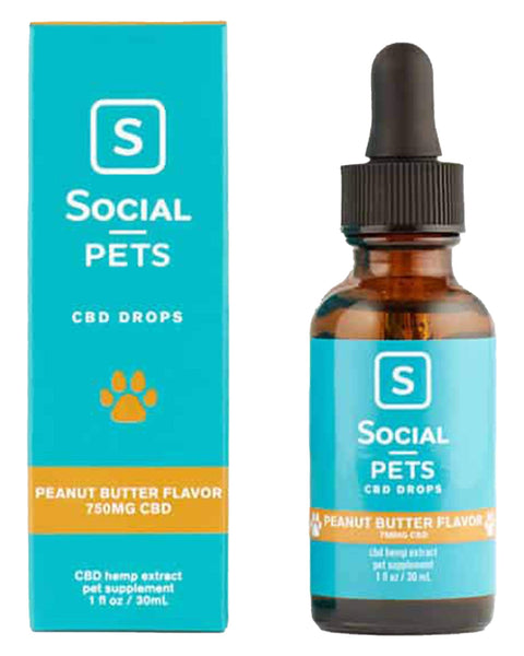 Social CBD 750mg CBD Pet Drops