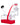 A front view of the RiO Tethered Silicone Sleeve, showing a clear glass piece with a red silicone wrap.