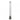 A downward angled view of the Glass Downstem, showcasing its clear glass construction and simple cylindrical shape.