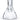 A front view of The Original 12" Tank Beaker, showcasing the clear glass with a simple beaker shape and smooth, rounded base.