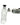 Side view of the Freeze Pipe Hammer Bubbler, a clear glass bubbler with a textured body and dark mouthpiece.