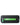 Front view of The Very Happy Kit, a closed, textured black case with a bright green zipper pull.