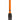 Vertical close-up of the orange The Kind Pen 510 Thread Variable Voltage Battery showing its circular power button and attached black USB charger.