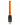 Vertical close-up of the orange The Kind Pen 510 Thread Variable Voltage Battery showing its circular power button and attached black USB charger.
