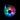 Top-down view of the Ooze Movez Wireless Speaker 510 Vape Battery showing a circular RGB ring of multicolored glowing LEDs against a black background.