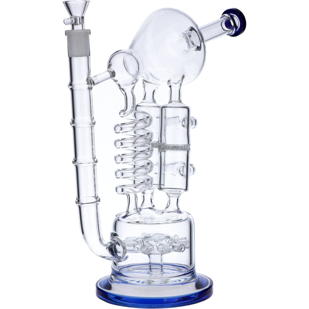 Valiant  Bent Neck Matrix Perc Water Pipe Front View