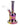Front view of the 8.8in Dab Rig w/Quartz Bell-Shaped, displaying its iridescent glass and curved neck design.