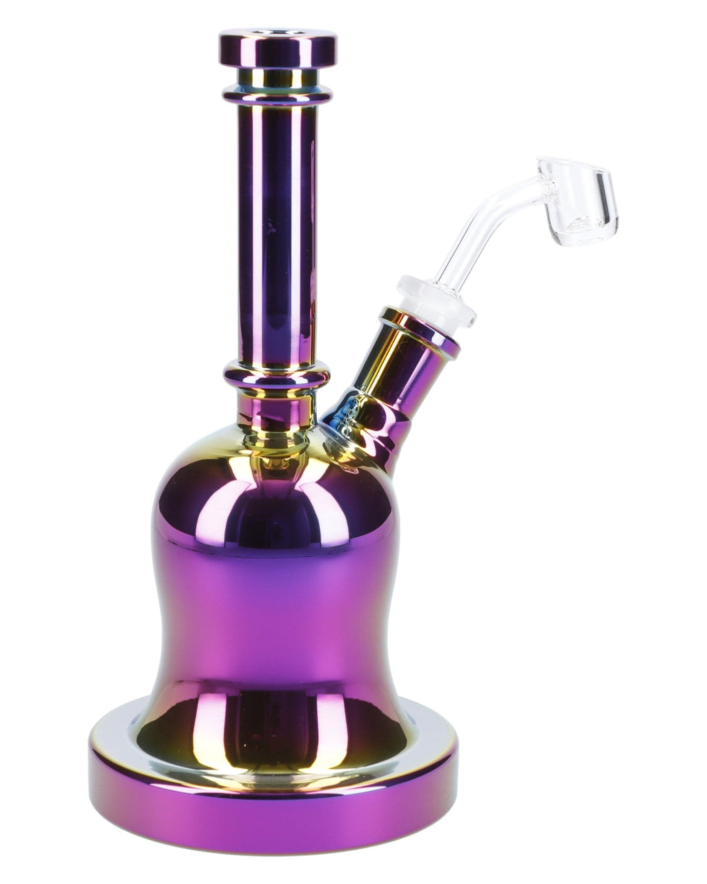 DankStop Dab Rig w/Quartz Bell-Shaped-Assorted-8.8in