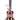 Front view of the 8.8in Dab Rig w/Quartz Bell-Shaped, displaying a colorful, iridescent glass construction and bell-shaped quartz.