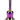 Front view of the 8.8-inch Dab Rig w/Quartz Bell-Shaped, showcasing its iridescent finish and bell-shaped design against a plain white background.
