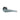 A side view of the 4-inch Everyday Essentials Bent Spoon Pipe, showcasing its curved design in a smooth, gray finish.
