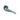 A slightly angled view of the 4” bent Everyday Essentials Spoon Pipe, showcasing its simple glass design.