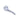 A slightly angled view of the 4” Everyday Essentials Bent Spoon Pipe, showcasing its curved glass form against a plain white background.