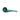 Front view of the 4-inch bent Everyday Essentials Spoon Pipe, showcasing its smooth, dark green glass construction.