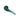 A side view of the 4-inch bent Everyday Essentials Spoon Pipe, showcasing its smooth green glass construction.