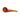 A side view of the 4-inch Everyday Essentials Bent Spoon Pipe, showcasing its curved design in a simple glass form.