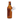Front view of the Hot Sauce Bottle Rig, a clear glass piece with a bottle shape and visible joint.