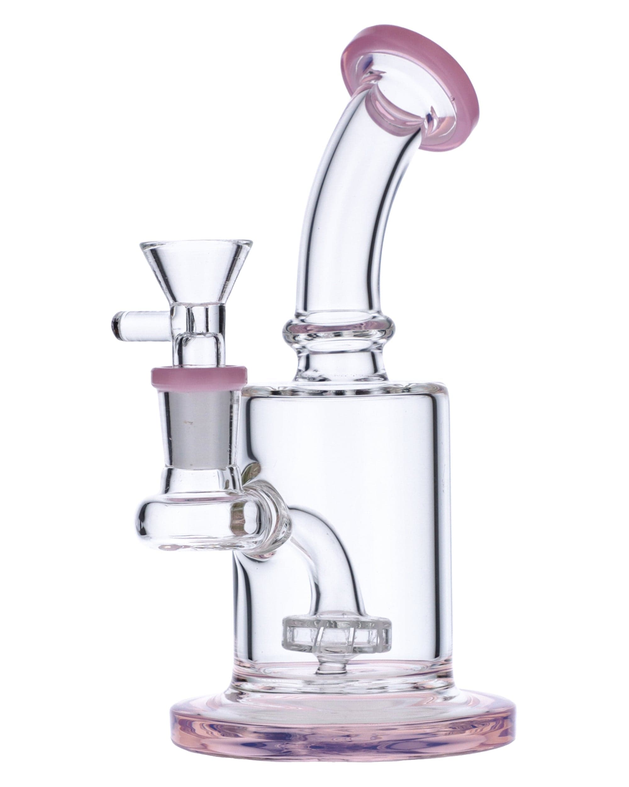 Milky Pink Mini Bent Neck Water Pipe