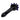 A close-up, angled view of the Octopus Spoon Pipe, showcasing its smooth, dark glass construction.