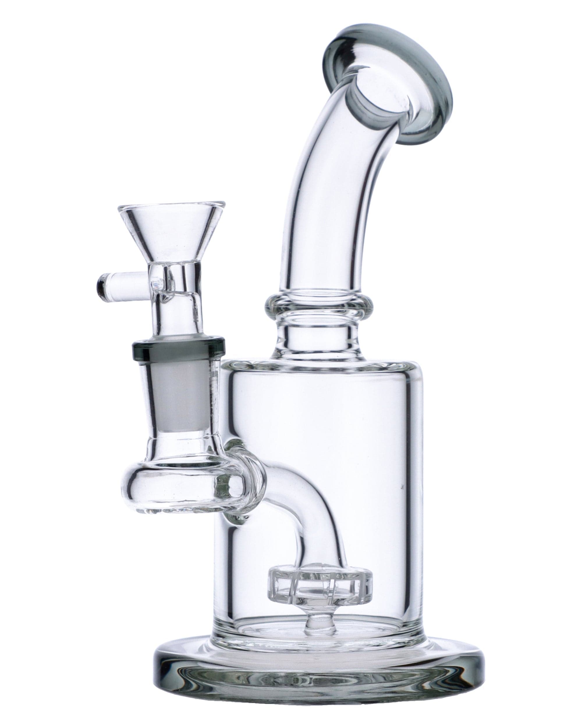 Transparent Black Mini Bent Neck Water Pipe