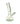 A front view of the 12" 9mm Bent Neck Beaker, showing its clear glass construction and curved neck design against a plain white background.