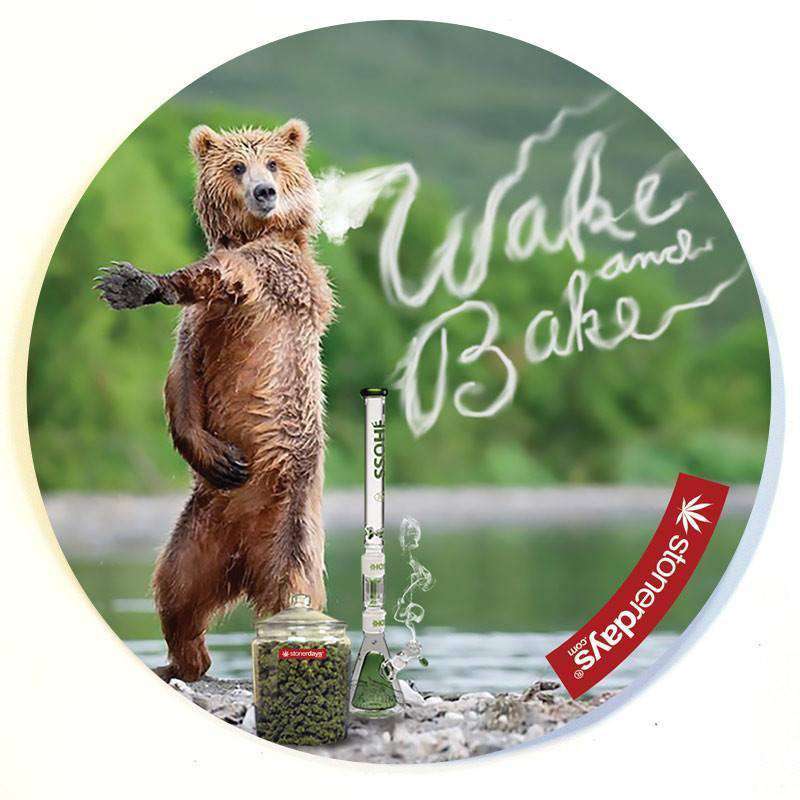 Wake and Bake Bear Dab Mat