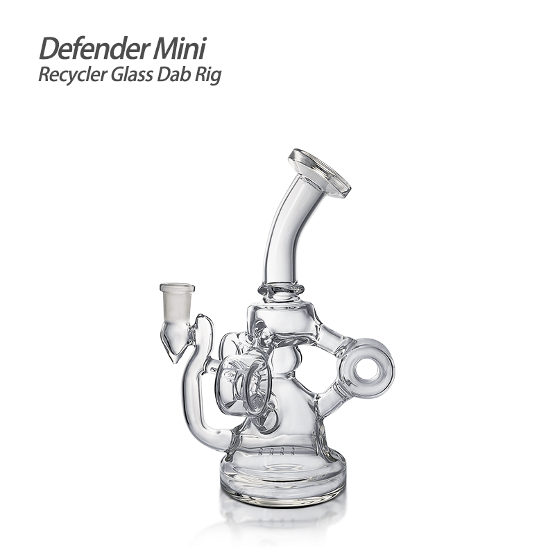 Waxmaid 6.14 Inch Defender Mini Recycler Glass Dab Rig