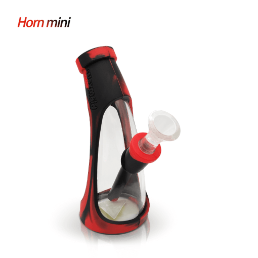 Mini Horn Silicone Glass Bubbler