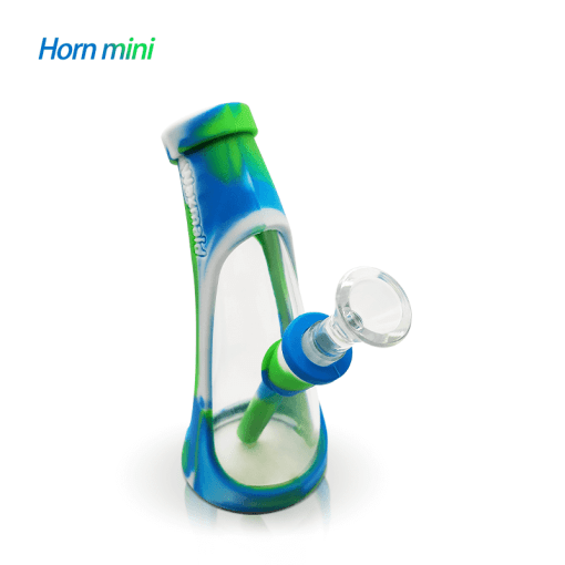 Mini Horn Silicone Glass Bubbler