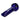 A close-up, angled view of the 4" Granddaddy Purple hand pipe in dark blue, showcasing its curved design.