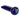 A close-up, angled view of the 4" Granddaddy Purple hand pipe in dark blue, decorated with white star patterns.