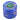 Front view of the 55mm Blue Dream 3 Stage Grinder in matte blue, featuring a circular design with multiple layers.