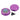 Top-down view of the 55mm Granddaddy Purple 3 Stage Grinder, showcasing its purple metallic finish and circular design.
