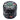 Front view of the 55mm OG Kush 3 Stage Grinder in black, displaying a detailed graphic design on its circular lid.