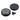 Top-down view of the black 55mm OG Kush 3 Stage Grinder, showing its circular shape and smooth, matte finish.