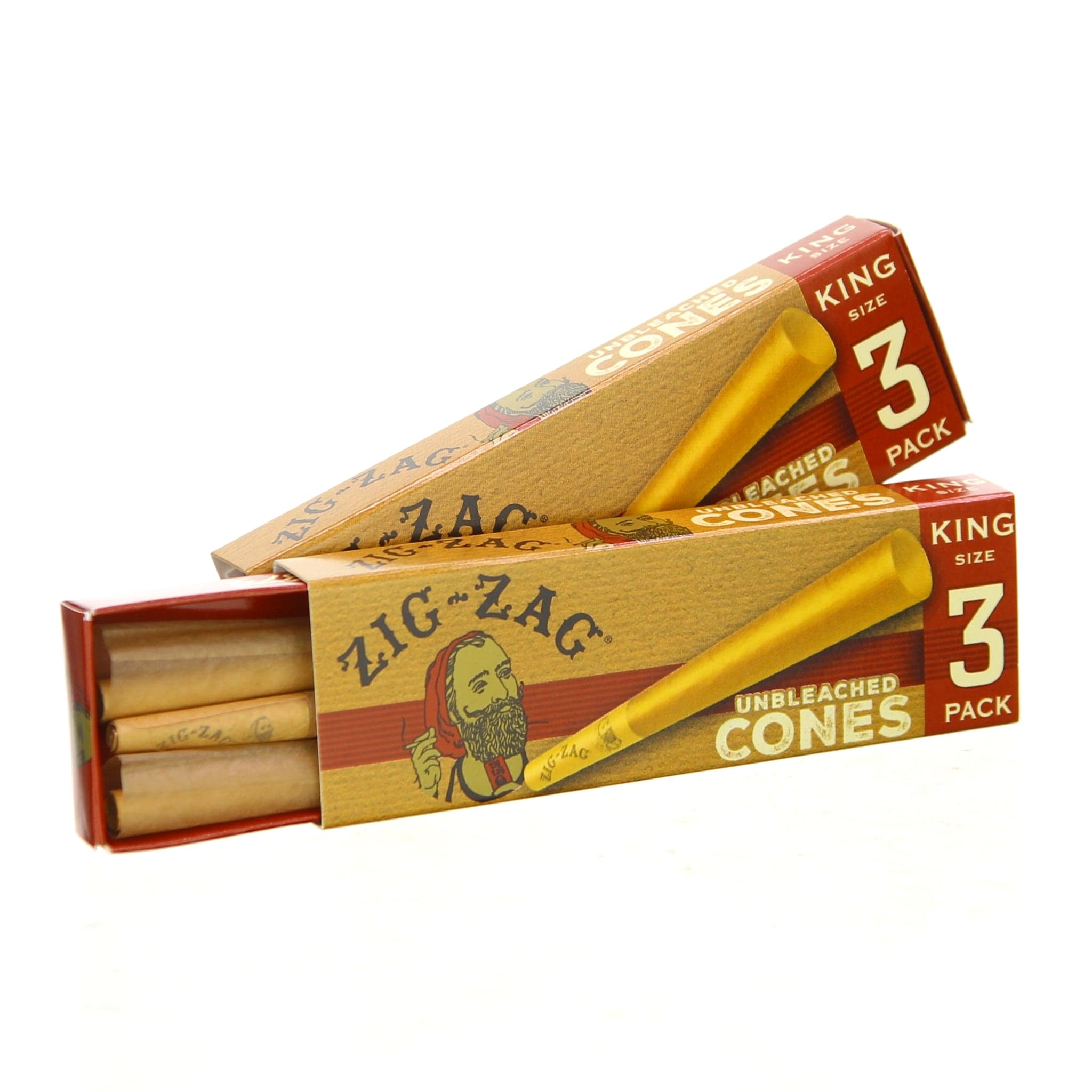 King Size Unbleached Cones